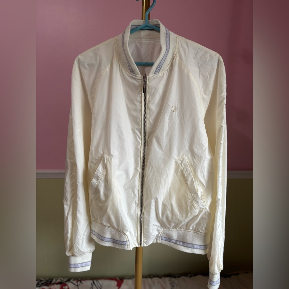 Versace White Bomber Jacket Reversible